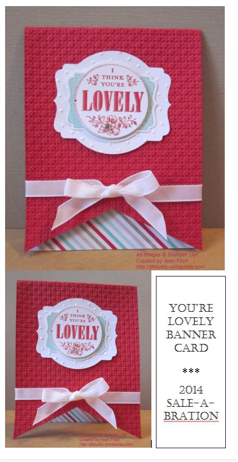 You're Lovely Banner Card - Wacky Watercooler SAB Blog Hop