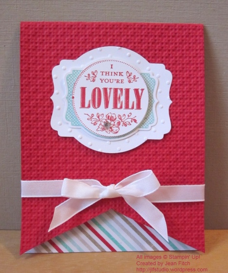 You're Lovely Banner Card - watermarked