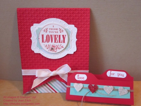 You're Lovely Card and Mini Chocolate Folder - watermarked