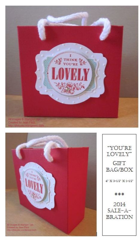 You're Lovely Gift Bag-Box - Wacky Watercooler SAB Blog Hop
